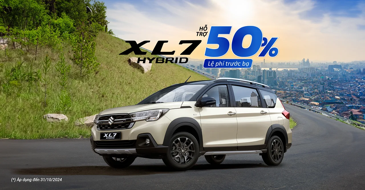 Khuyến mãi mua xe Suzuki XL7 Hybrid tháng 10/2024: RƯỚC XẾ NHẬT MỚI, LÊN ĐỜI KINH DOANH VỚI ƯU ĐÃI HẤP DẪN